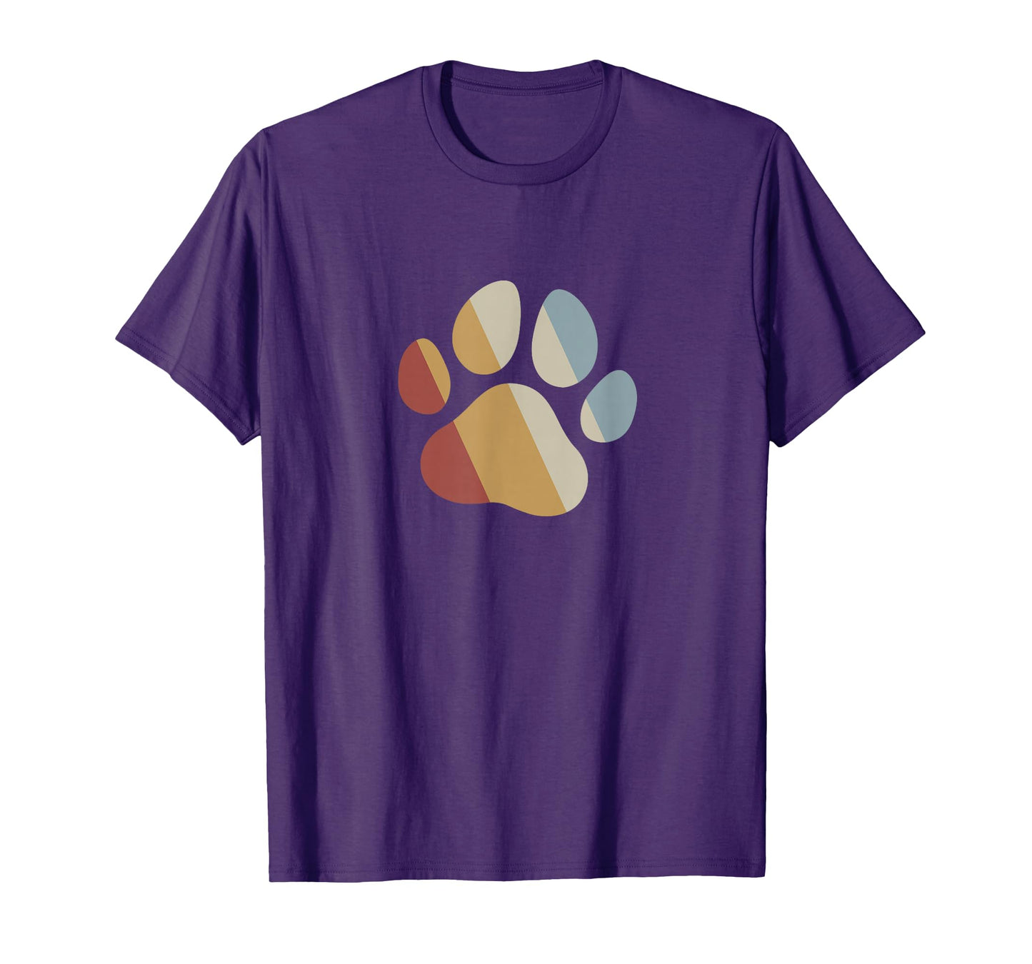 Dog Paw Retro Style Vintage T-Shirt