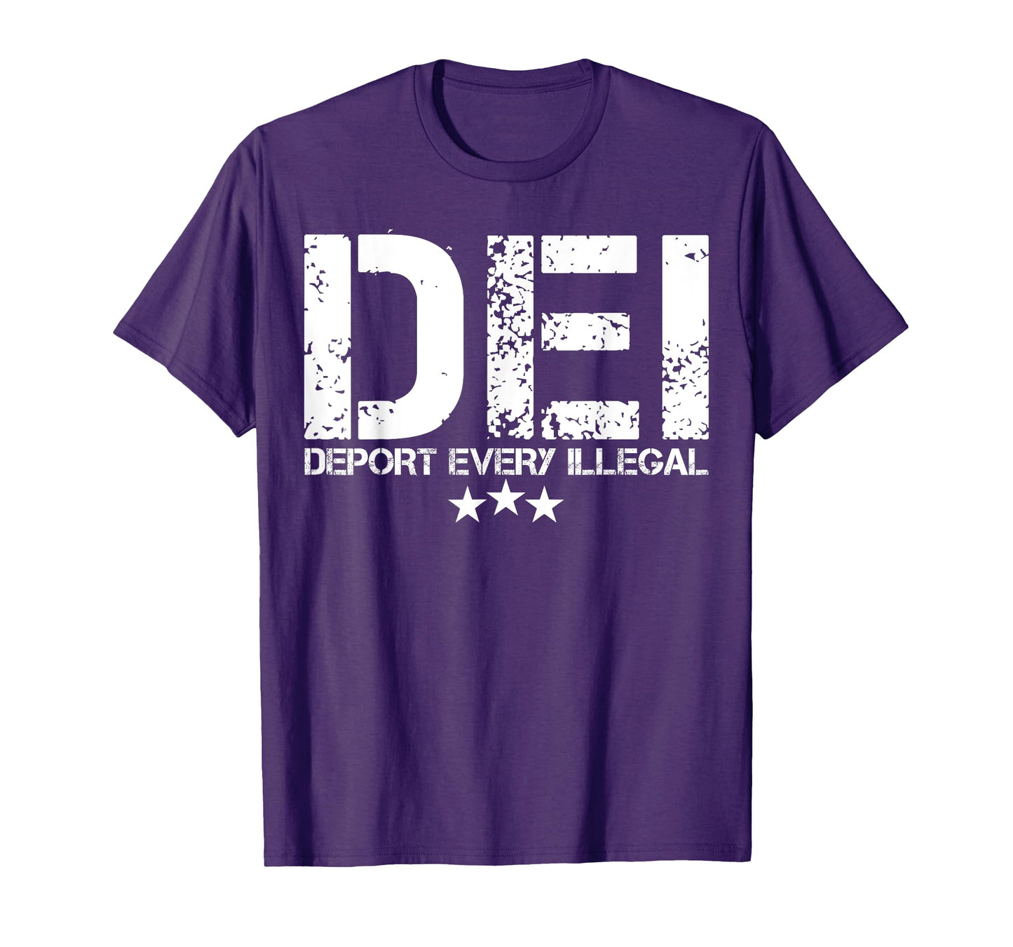 DEI Deport Every Illegal T-Shirt, Small, Black