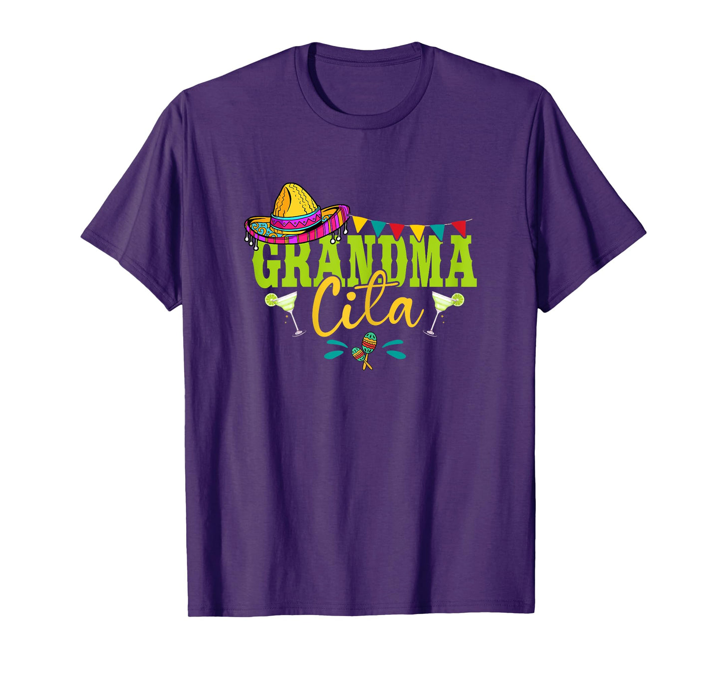 Grandmacita Grandma Mexican Sombrero Margarita Cinco De Mayo T-Shirt