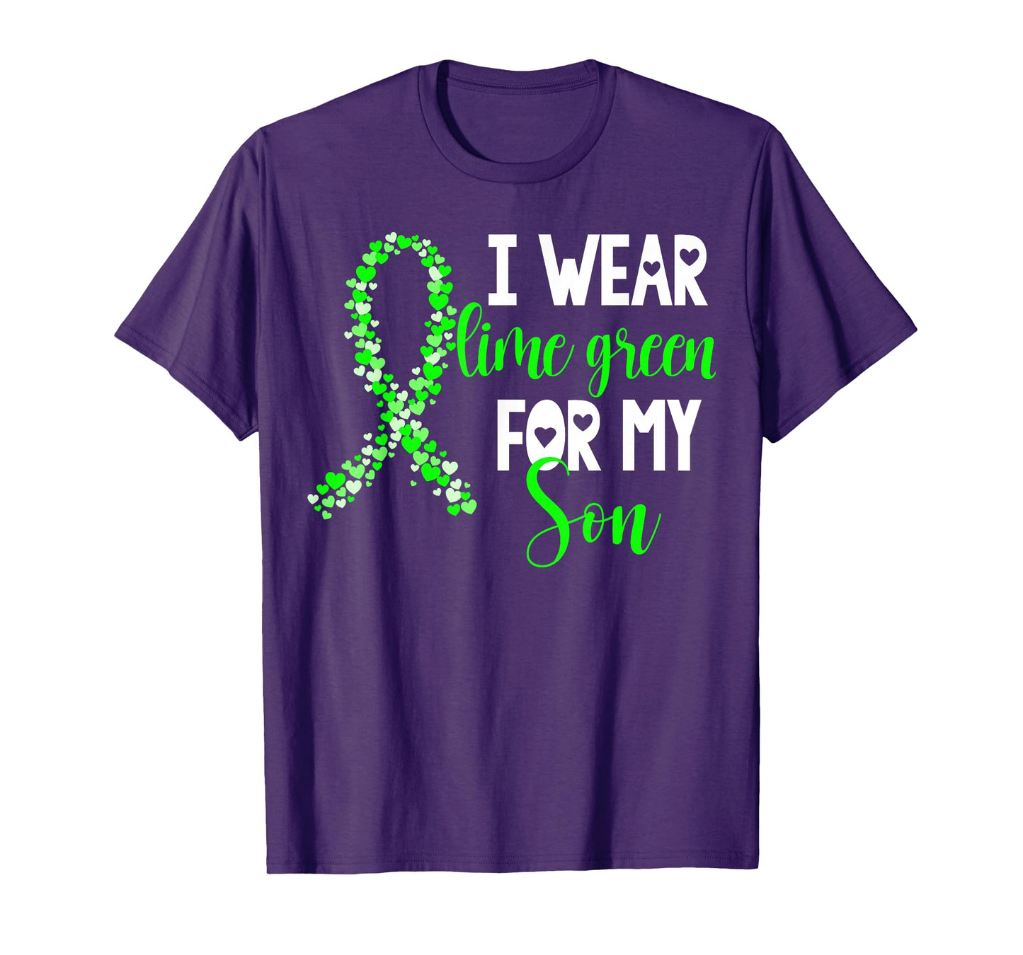I Wear Lime Green For My Son Non-Hodgkin Lymphoma Cancer T-Shirt