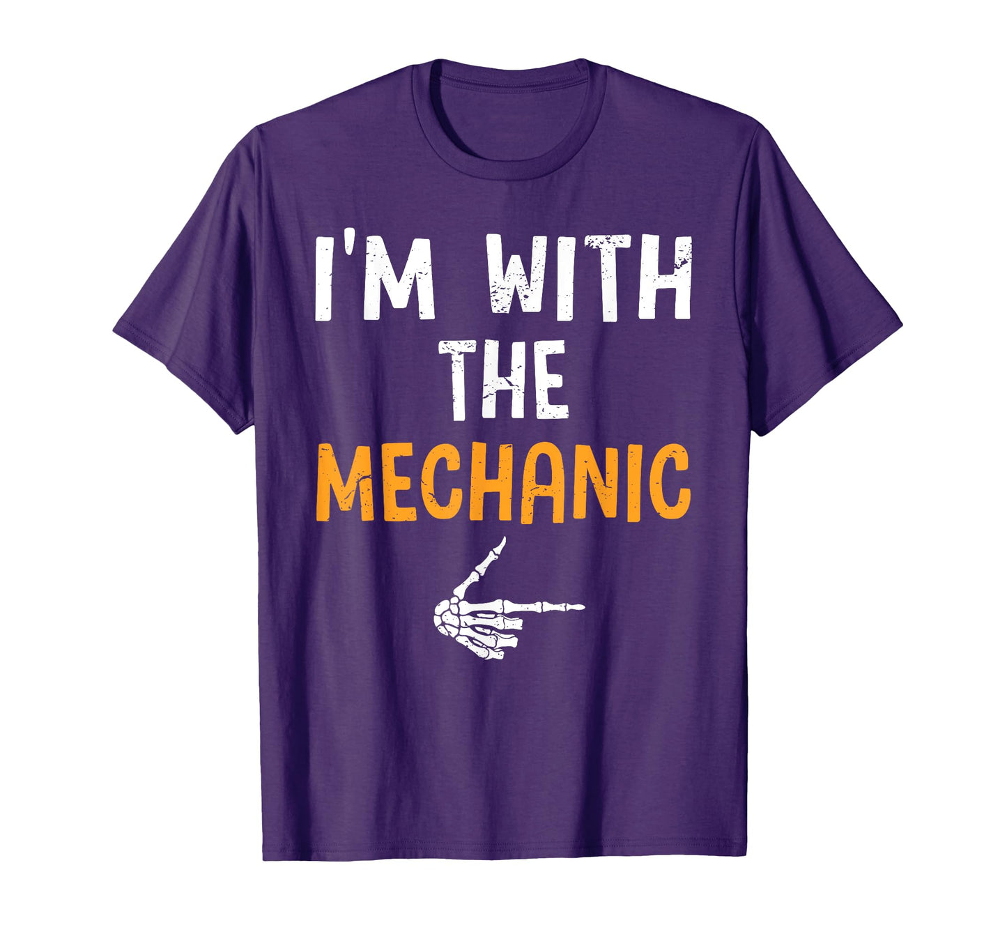 I'm with The Mechanic Costume Halloween Matching Couple T-Shirt
