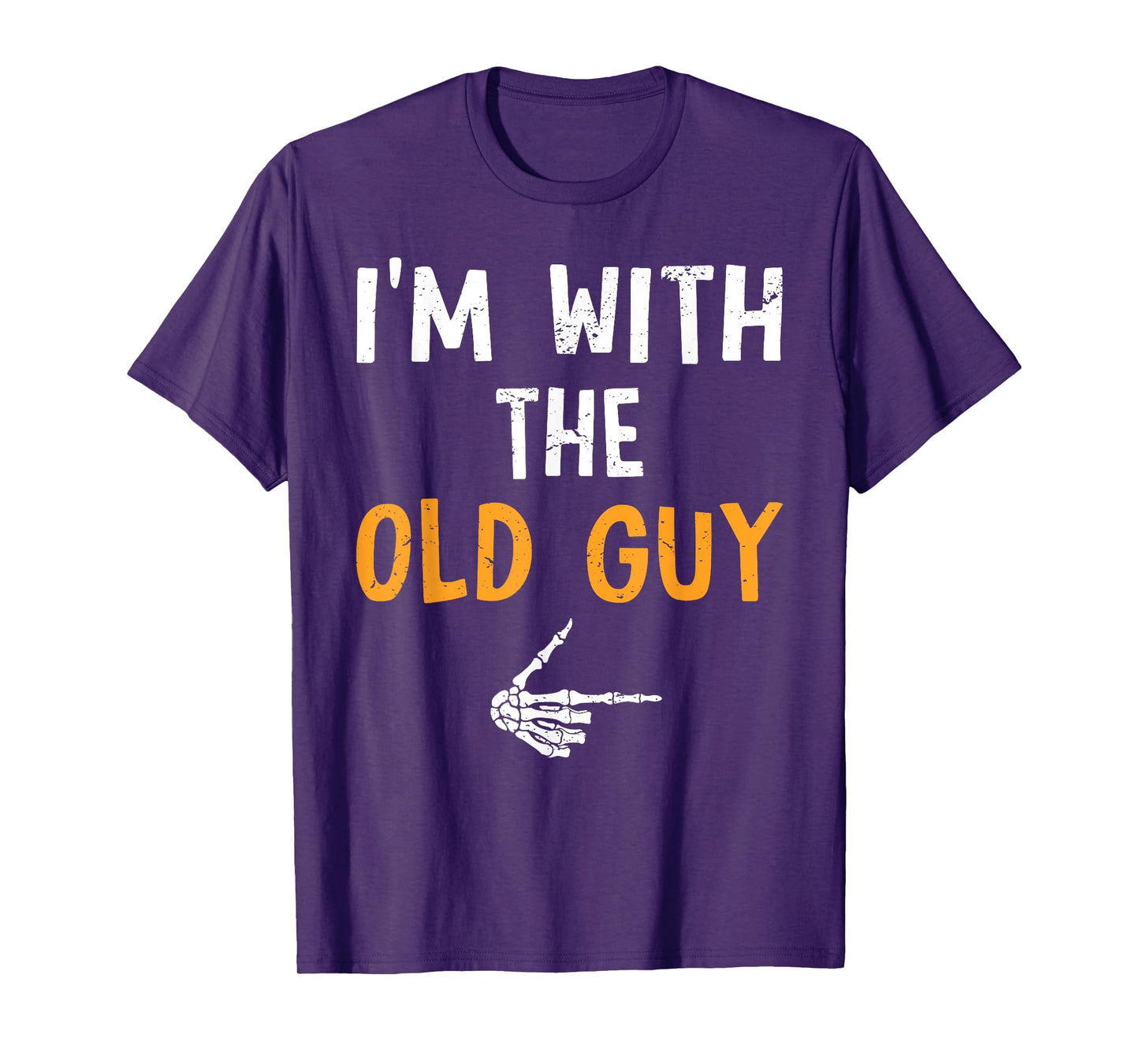 I'm with The Old Guy Costume Halloween Matching Couple T-Shirt