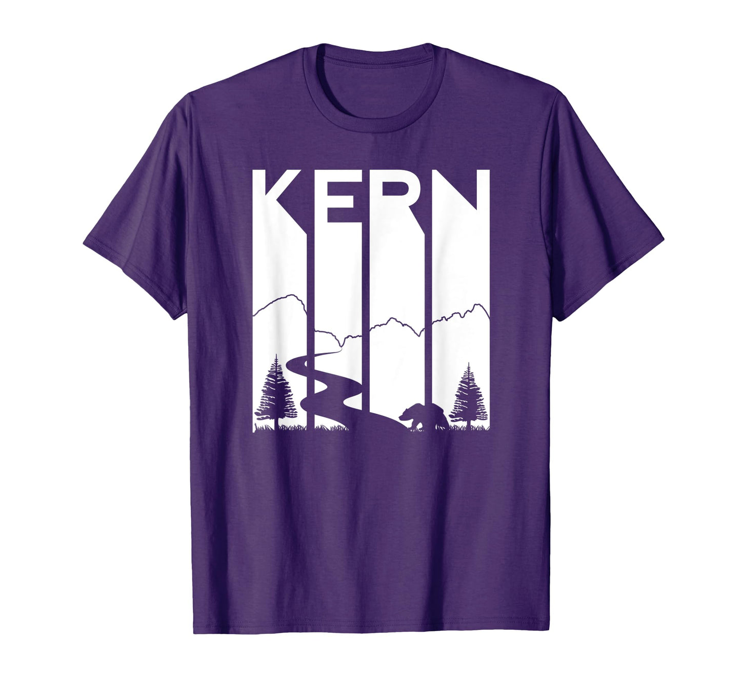 Kern River California Sequoia Forest Kernville Retro Camping T-Shirt