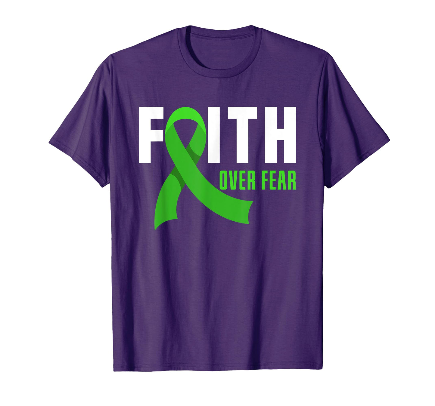 Faith God Fear Traumatic Brain Injury Awareness TBI Warrior T-Shirt