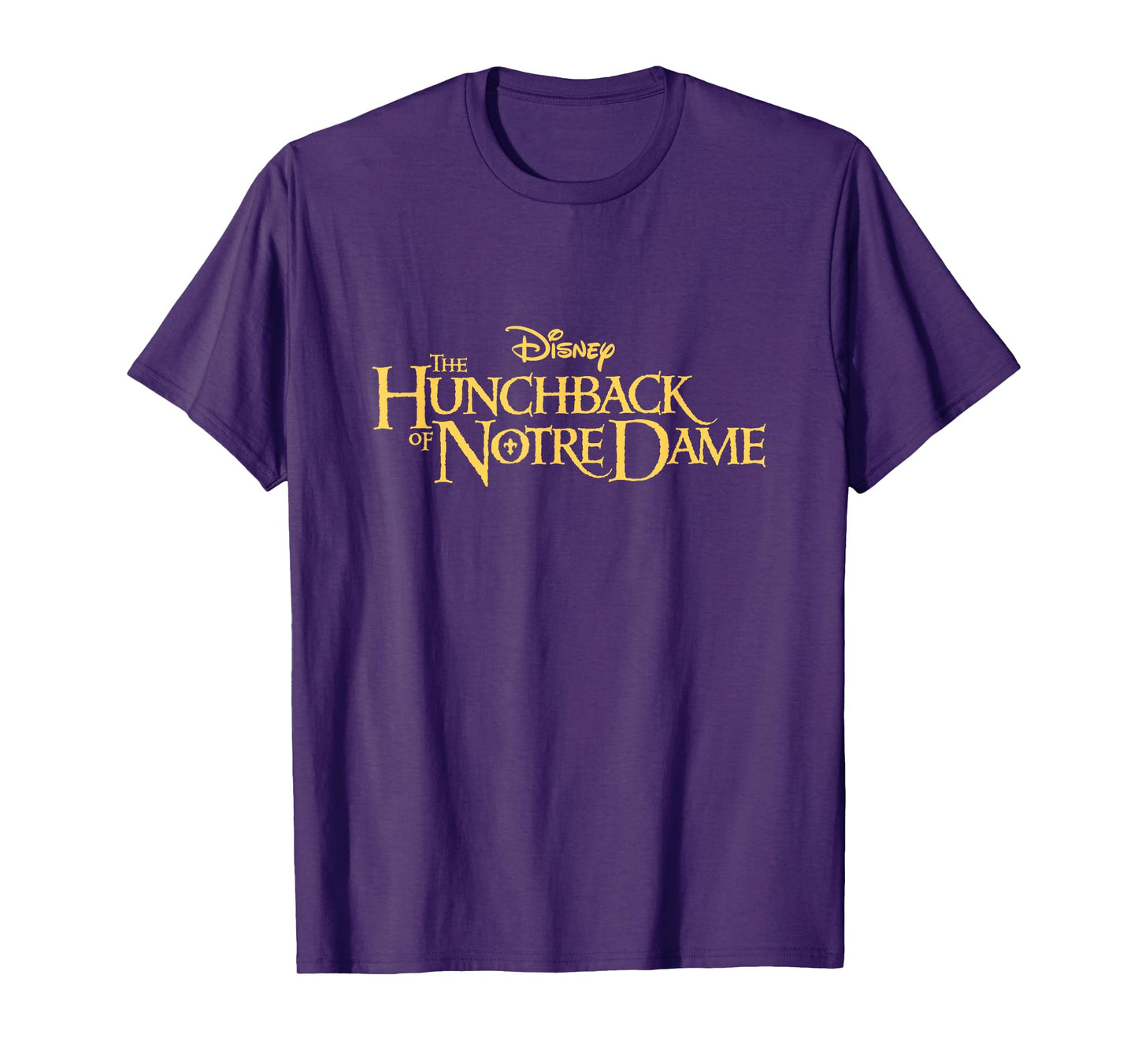 Disney The Hunchback Of Notre Dame Big Chest Text Logo T-Shirt