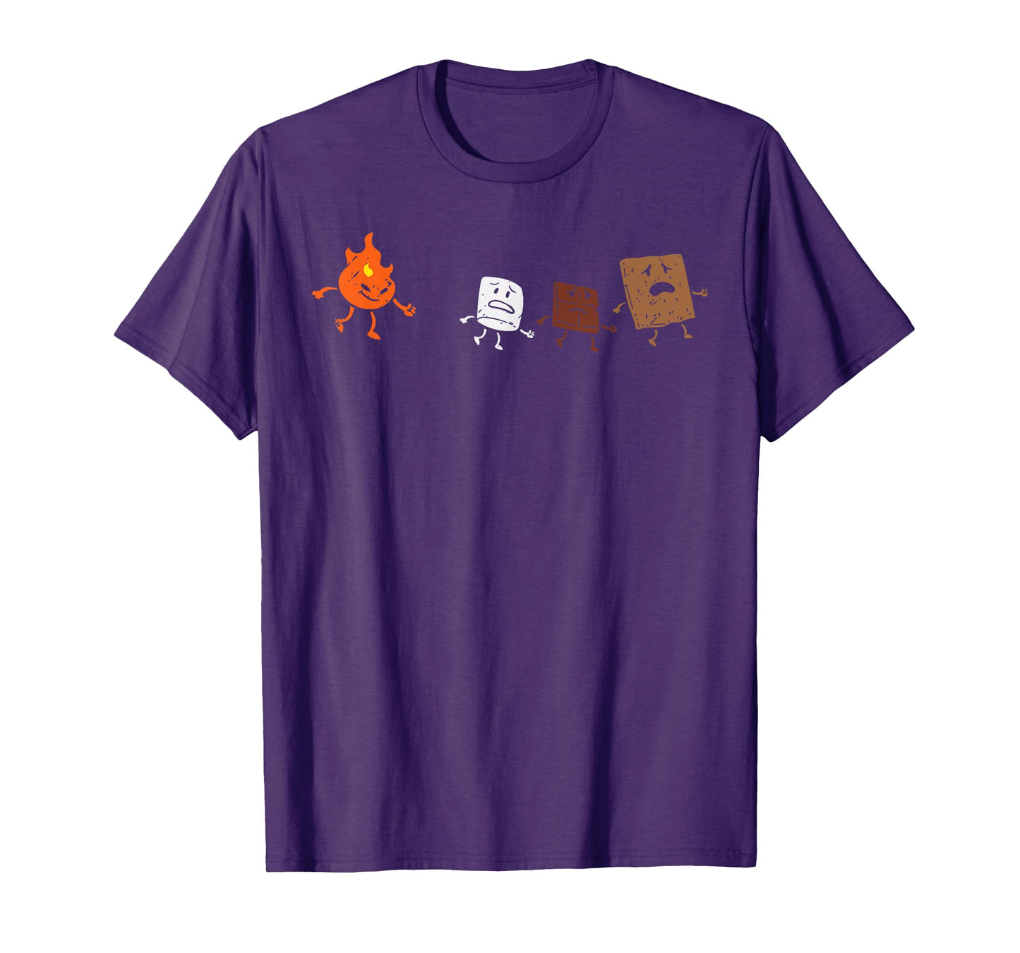 Camping Smores Running Fire Funny Group Hug Men Women Kids T-Shirt