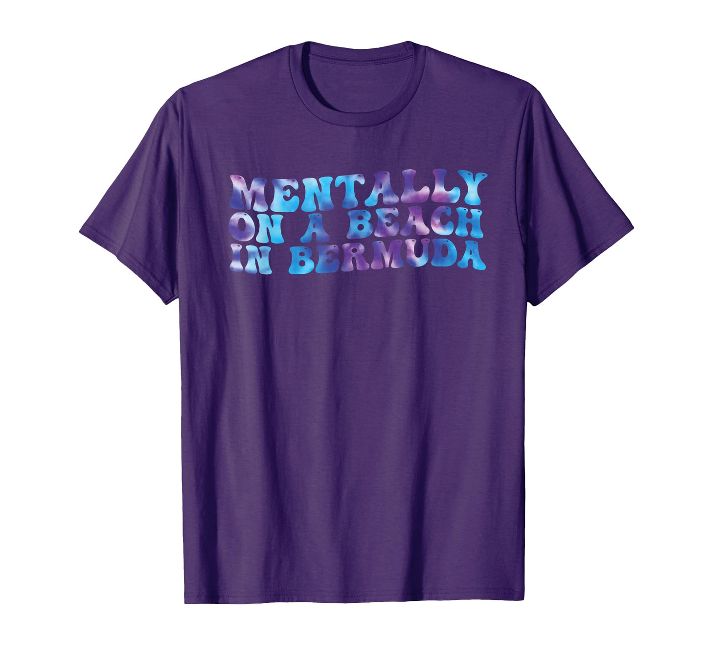 Mentally On A Beach In Bermuda Funny Cute Bermudian Souvenir T-Shirt