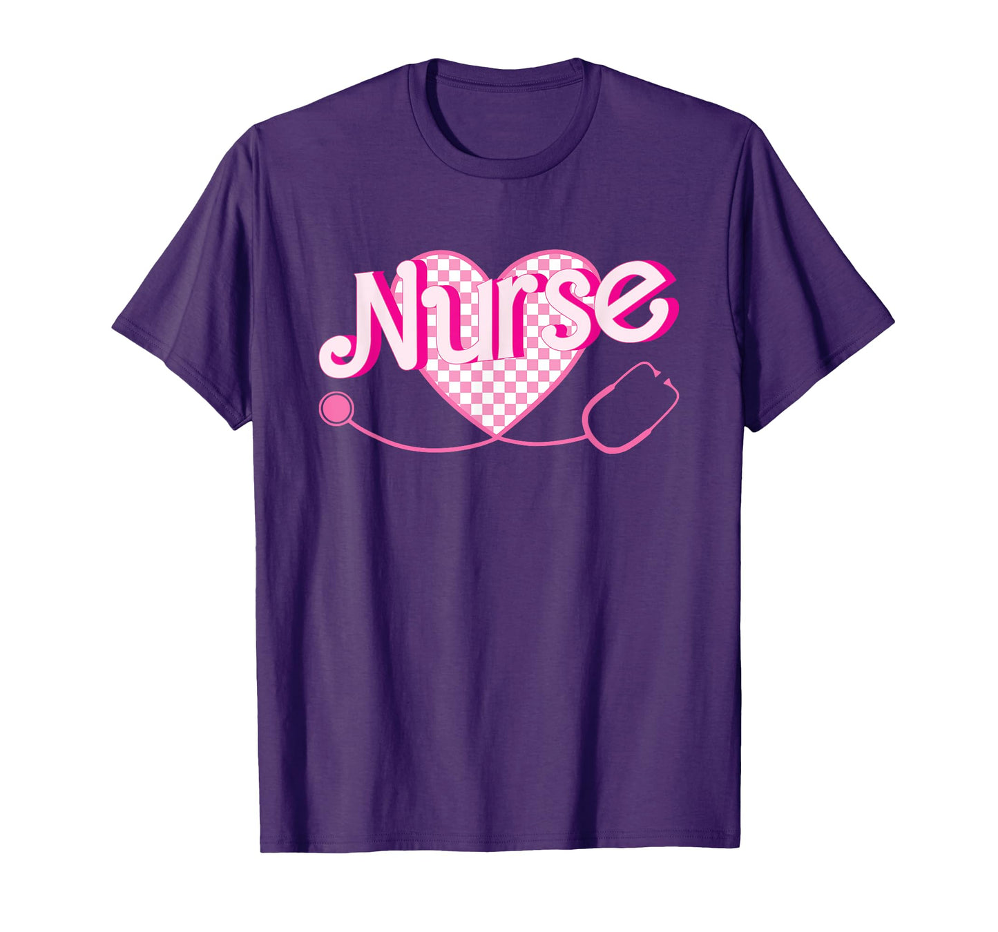 Nurse School For Women Nursing Groovy Nurse Retro Pink Nurse T-Shirt