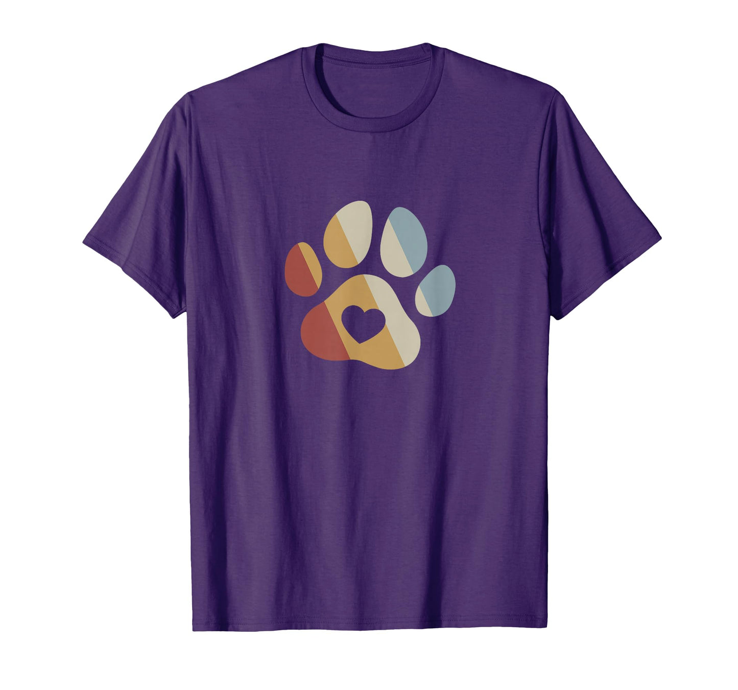 Dog Paw Retro Style Vintage T-Shirt