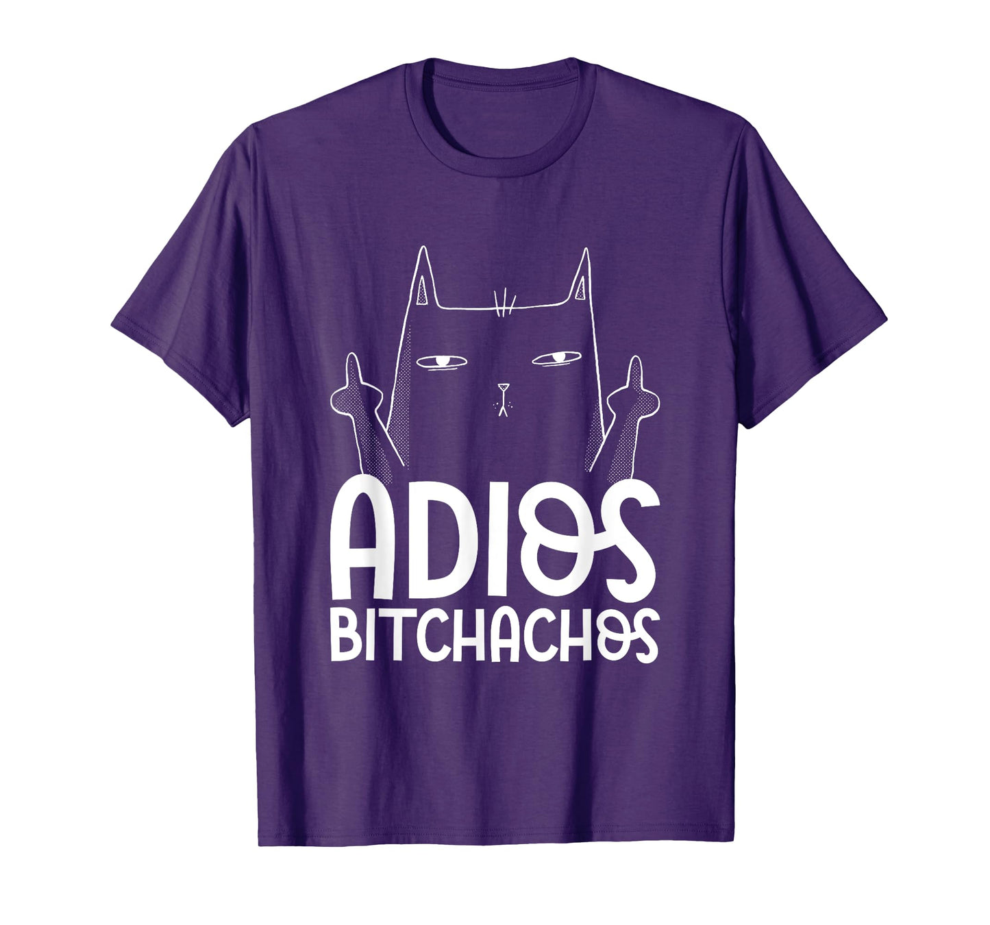 Adios Bitchachos Cat Middle Finger - Cinco De Mayo T-Shirt for Men Women