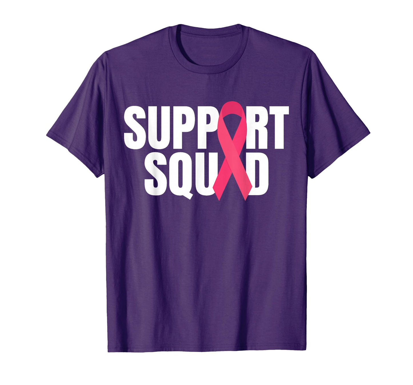 Support Squad Pink Ribbon Breast Cancer Awareness T-Shirt