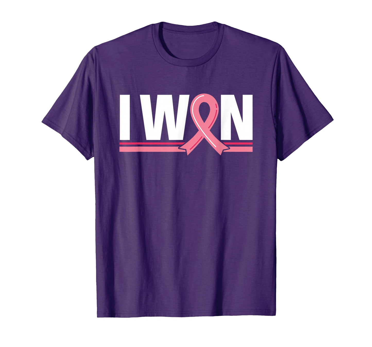I Won Pink Support Fight Awareness Breast Cancer T-Shirt