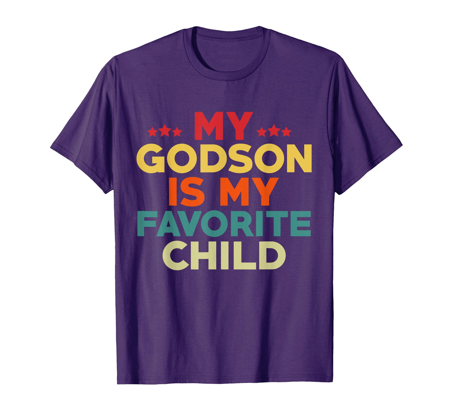 My Godson Is My Favorite Child Flowers Fathers Day Godfather T-Shirt