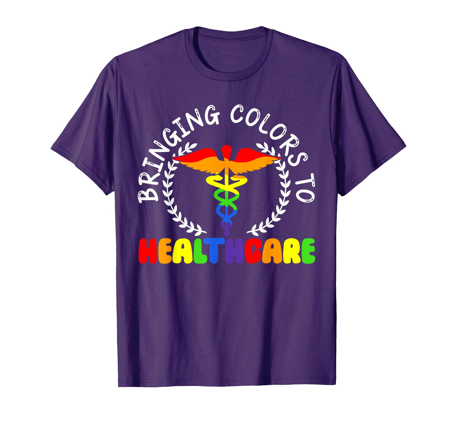 Nurse Gay Rainbow Pride March Medicine Ally Nursing T-Shirt