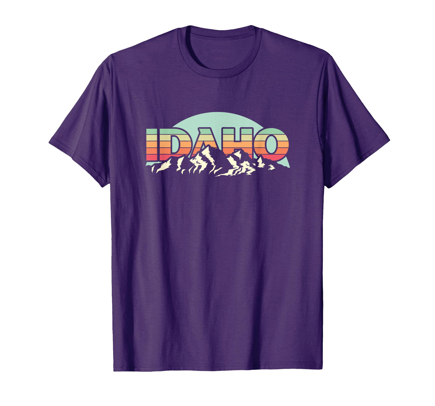 American State Idaho - Vintage Mountain Nature Hiking T-Shirt