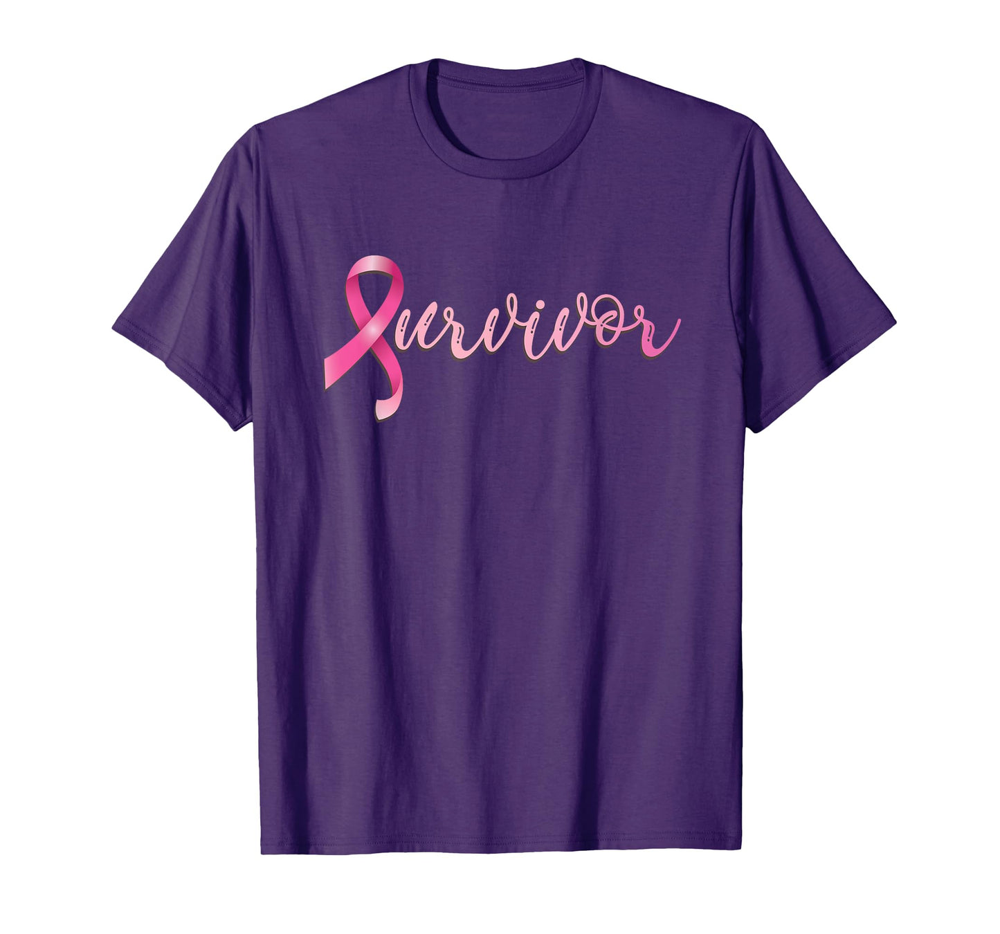 Breast Cancer Survivor Pink Ribbon Recovery T-Shirt