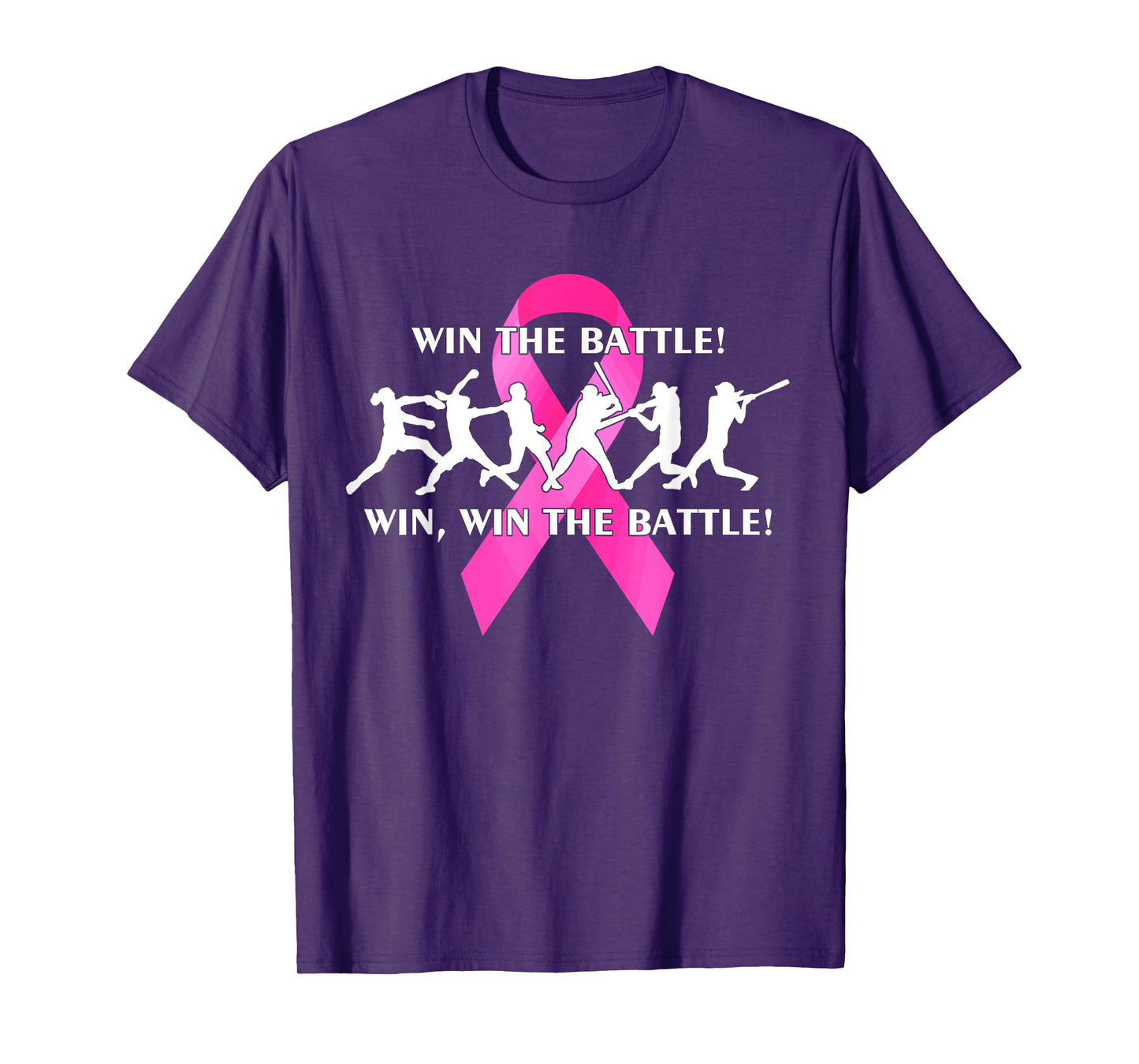 Win the Battle FastPitch Softball Breast Cancer T-shirt T-Shirt