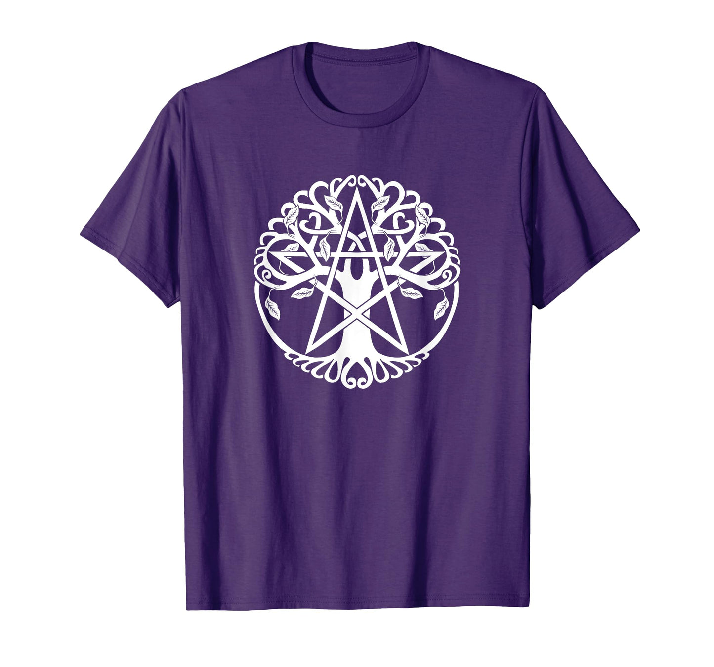 Wiccan Nature Witch Tree Pentacle T-Shirt