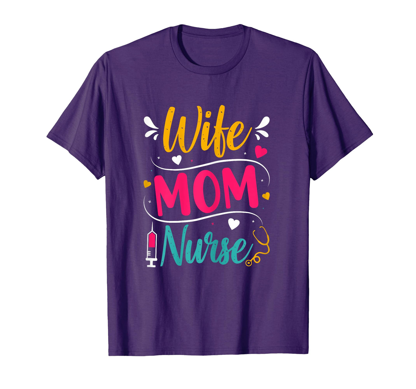 Vintage Mothers Day Wife Mom Nurse T-Shirt