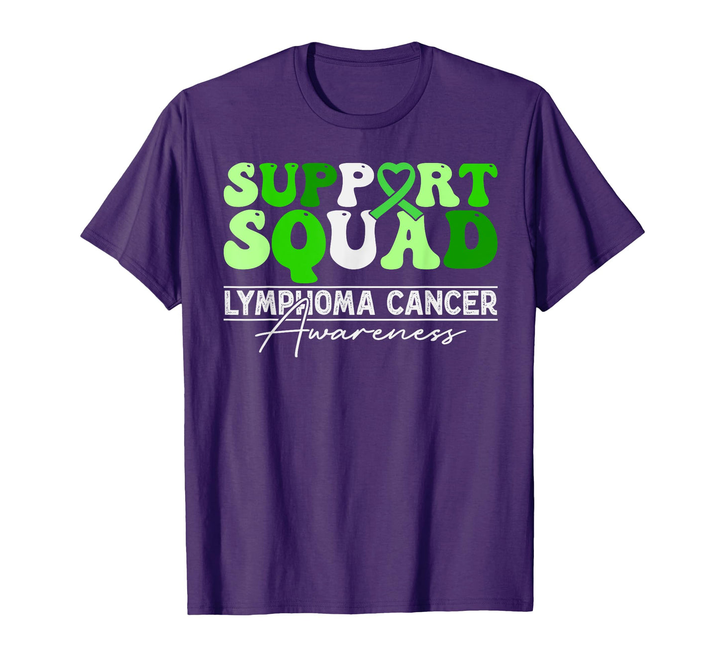 Non Hodgkins Lymphoma Support Squad - Lime Green Awareness T-Shirt