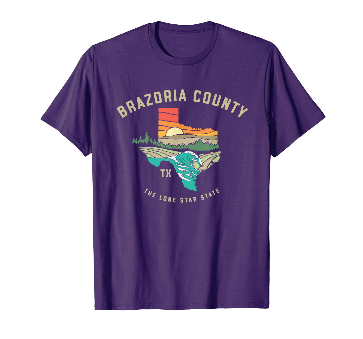 Brazoria County Texas Outdoors Vintage Nature Design T-Shirt