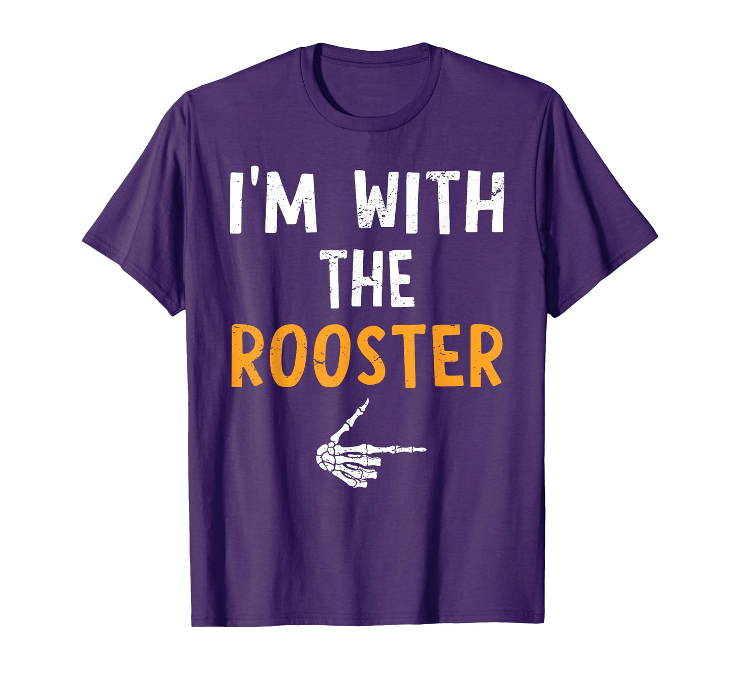 I'm with The Rooster Costume Halloween Matching Couple T-Shirt