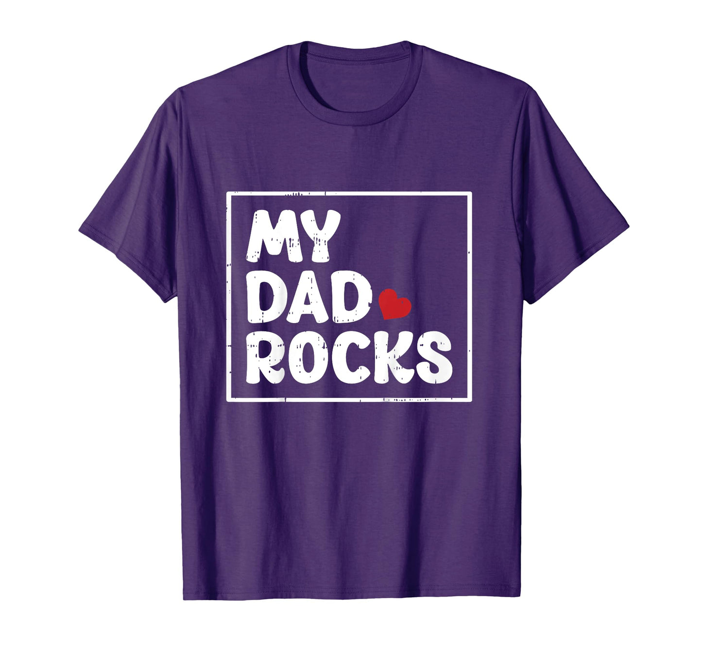 My Dad Rocks Fathers Day Cool Baby Boys Girls Kids Toddlers T-Shirt