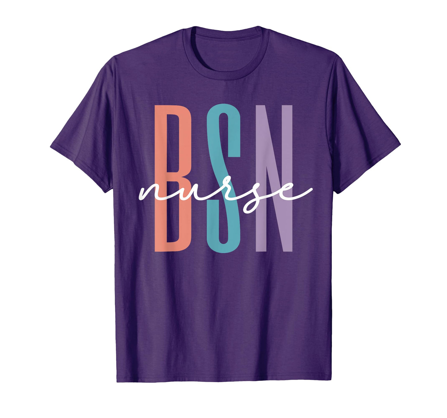 Cute BSN Graduate Registered Nurse Graduation BSN RN Rainbow T-Shirt