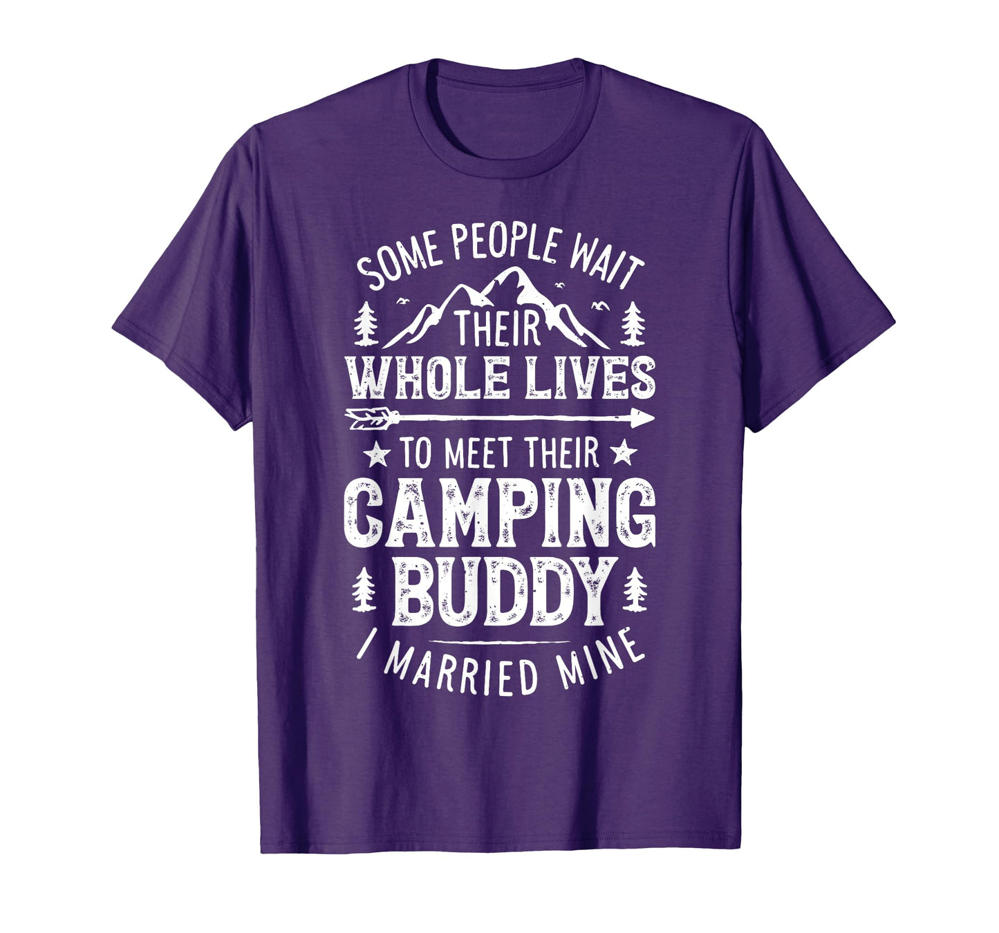 Camping Buddy Married Mine T shirt Men Husband Wife Camper T-Shirt