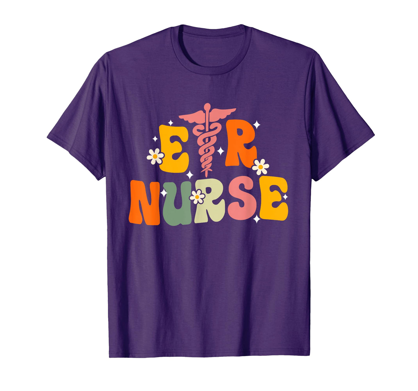 Groovy Er Nurse Emergency Room Nurse Nursing T-Shirt