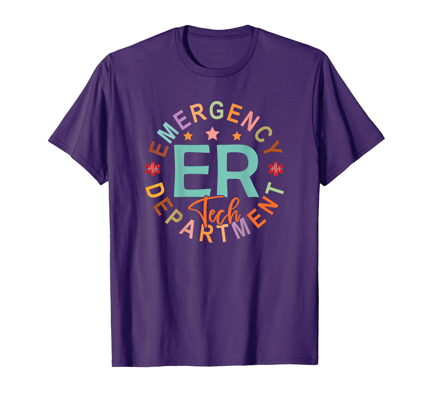Emergency Department Tech Emergency Room Tech Back Of T-Shirt