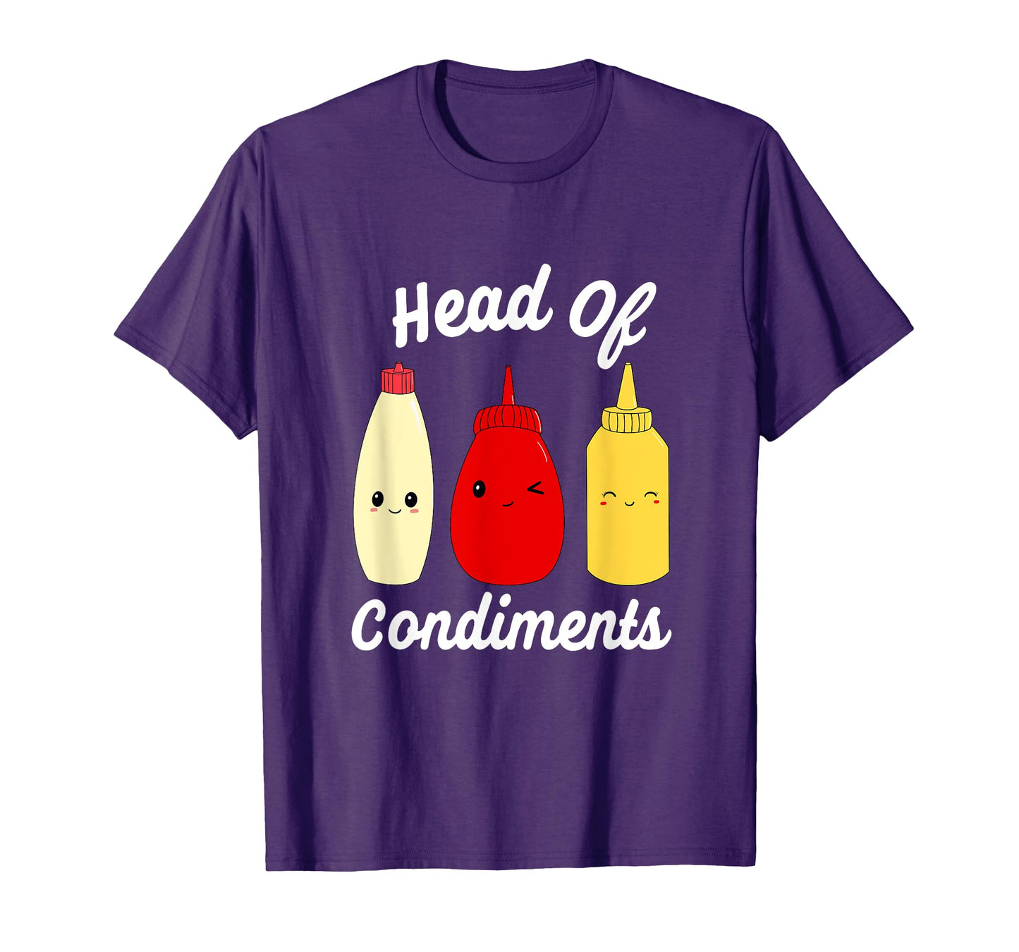 Head Of Condiments Ketchup Mayo Mustard Sauces T-Shirt
