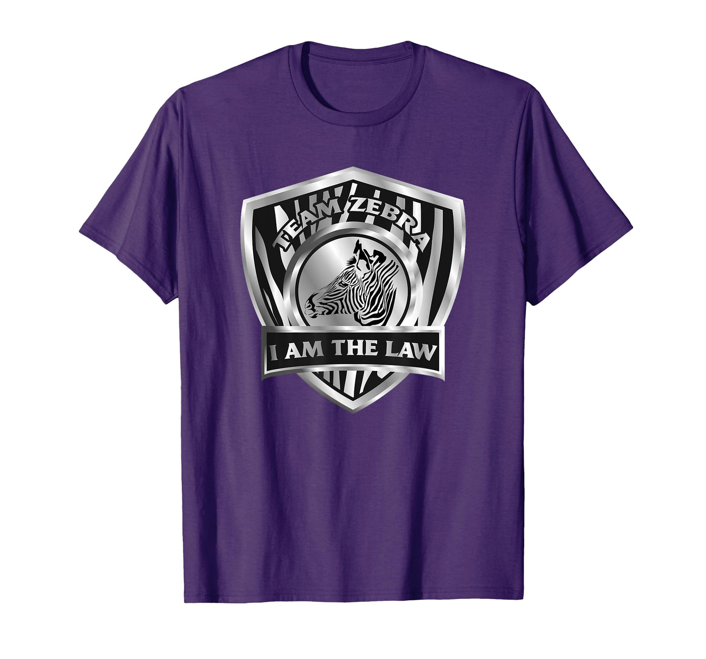 Team Zebra I Am The Law Referee Tee Shirt Roller Derby Gifts T-Shirt