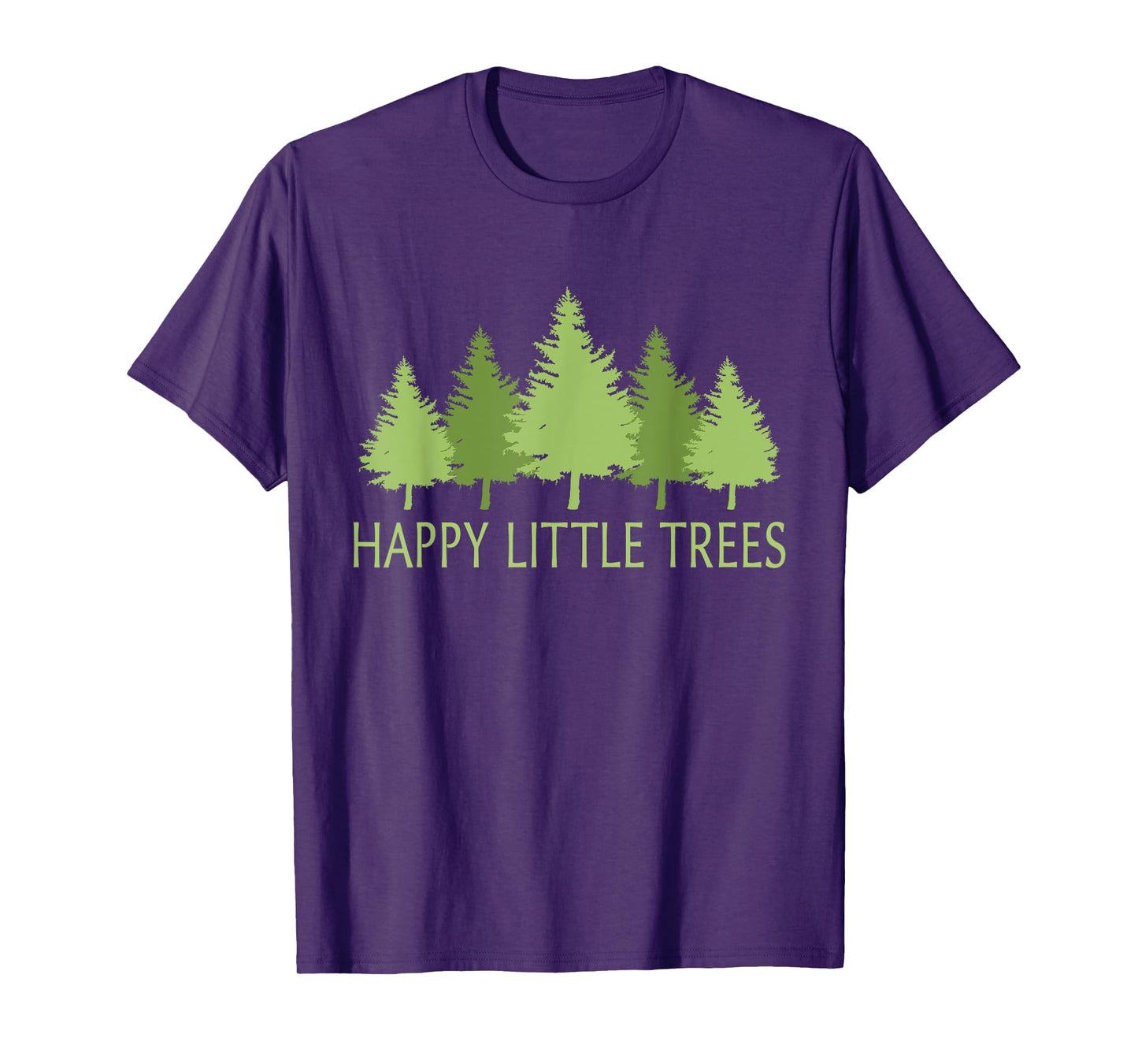 Happy Little Vintage Adorable Forest Funny Outfits Trees T-Shirt