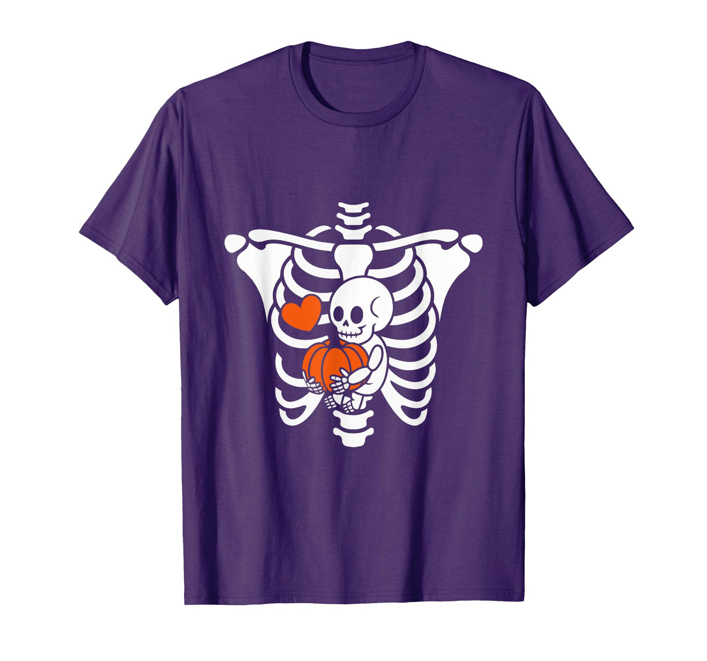 Skeleton Pregnancy Announcement Mom Halloween Women T-Shirt