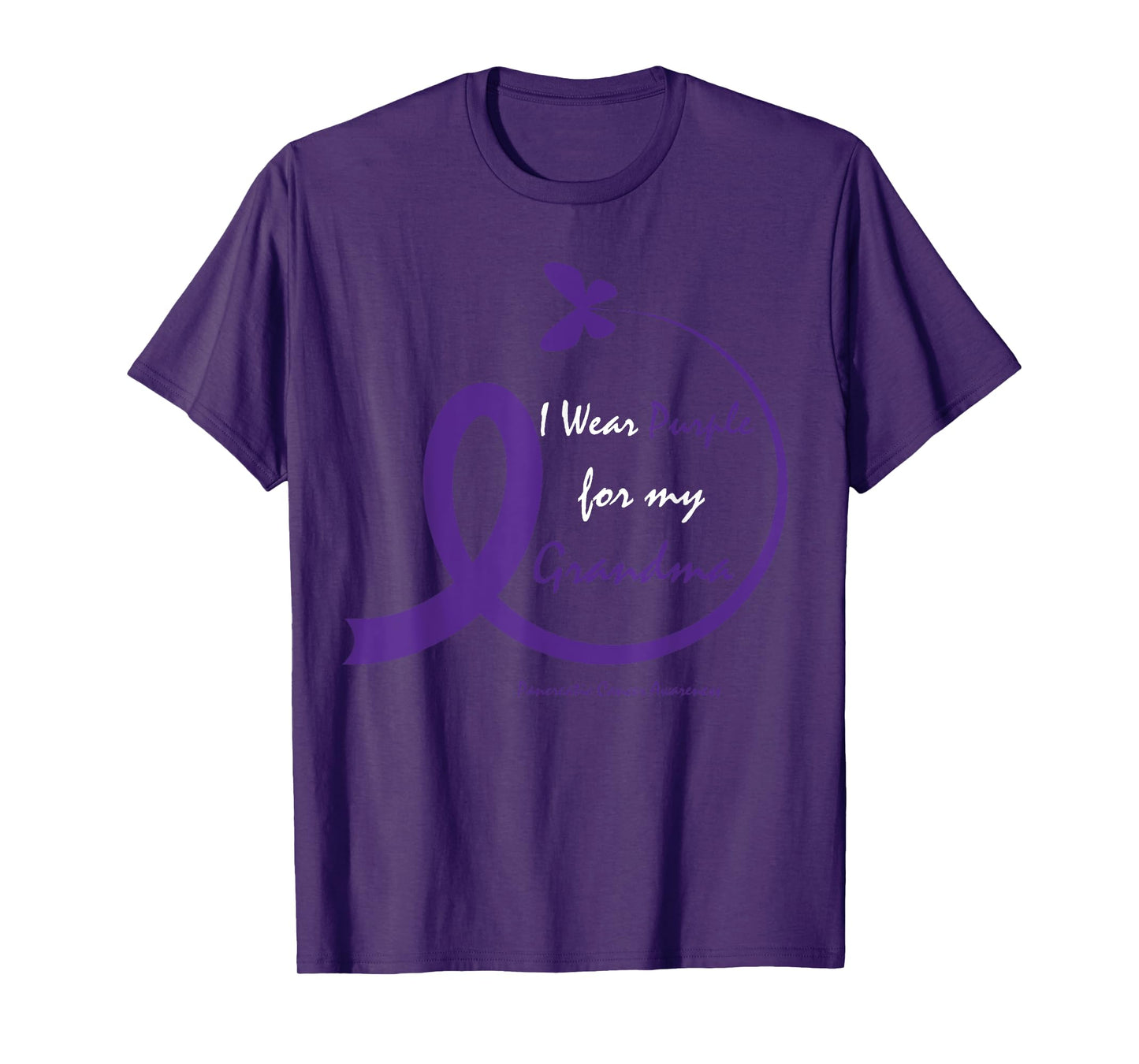 Products Gifts Purple Grandma Pancreatic Cancer Awareness T-Shirt