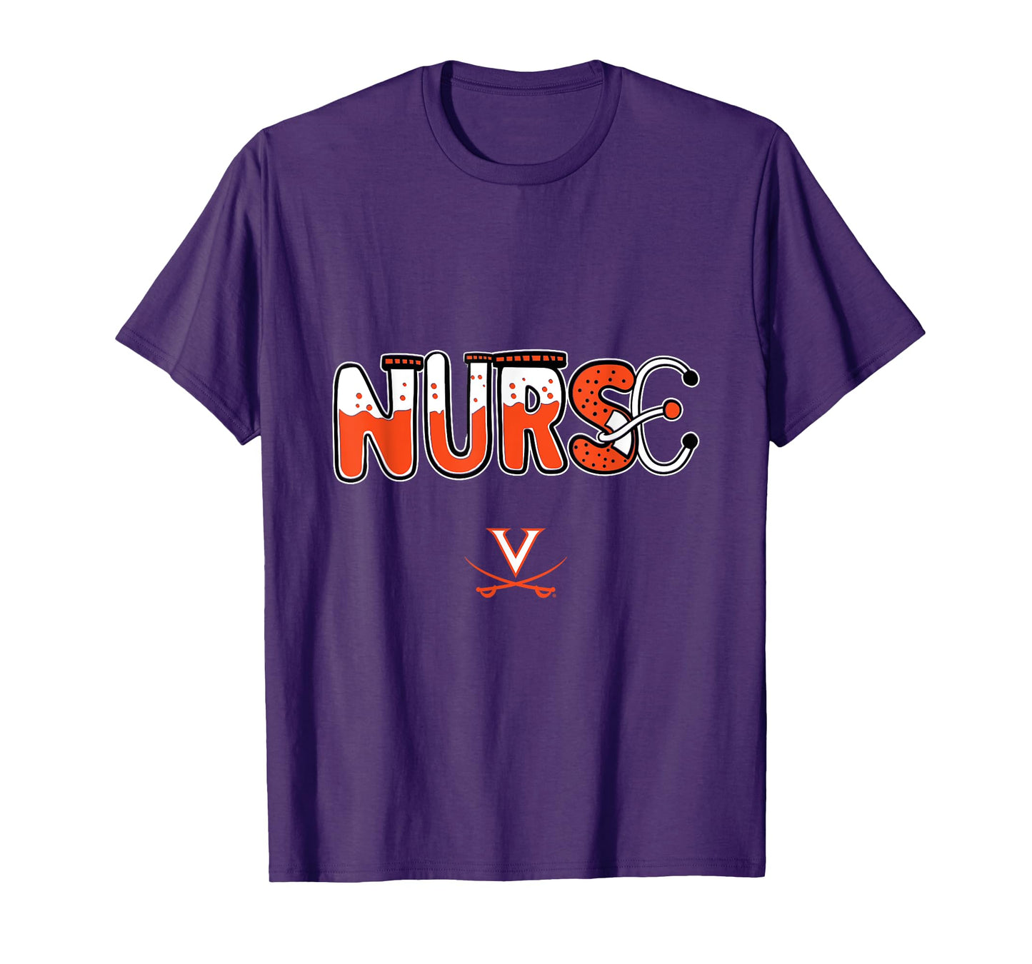Virginia Cavaliers Nurse Things Team T-Shirt