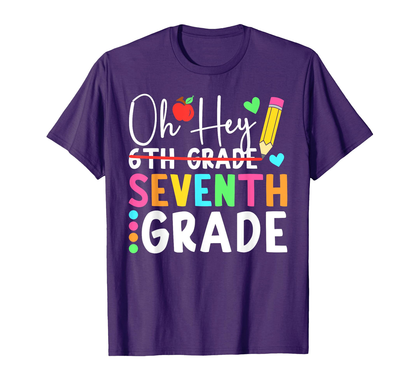 Oh Hey Seventh Grade Back To School 7th Grade Teacher Kids T-Shirt