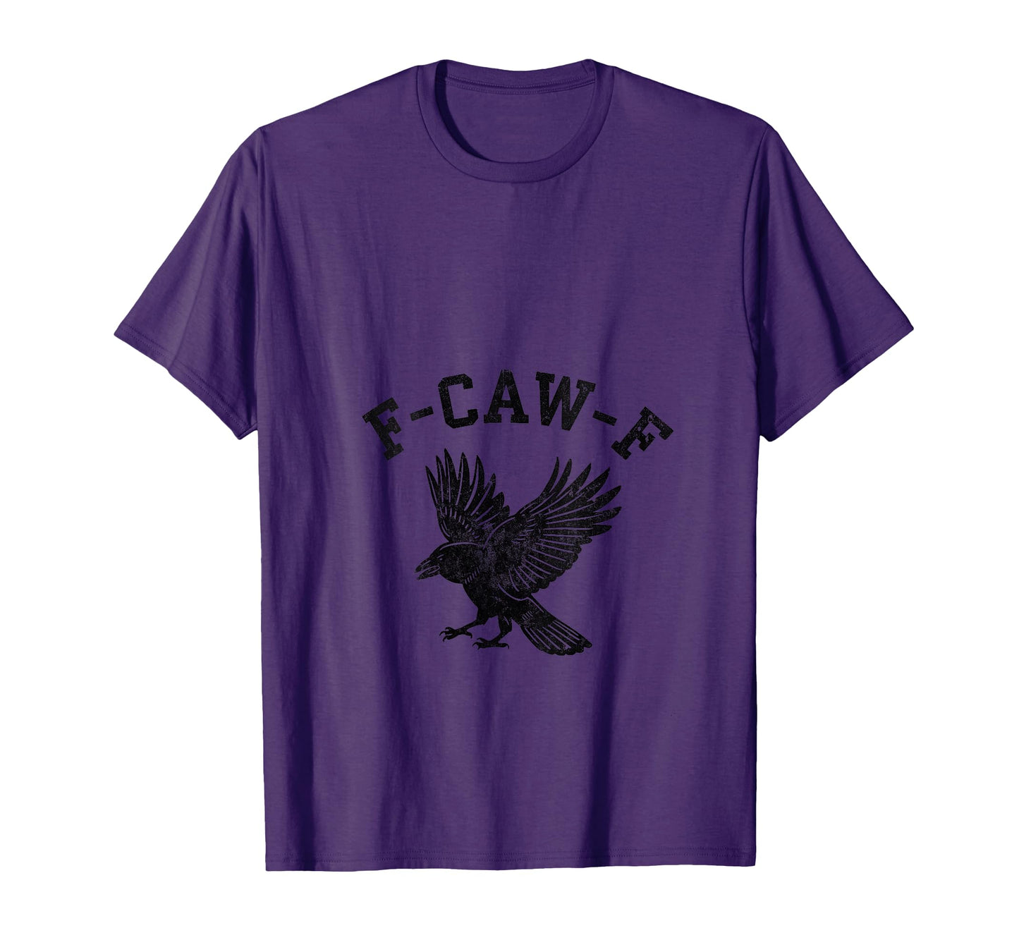 Womens Funny F CAW F Crow V-Neck T-Shirt