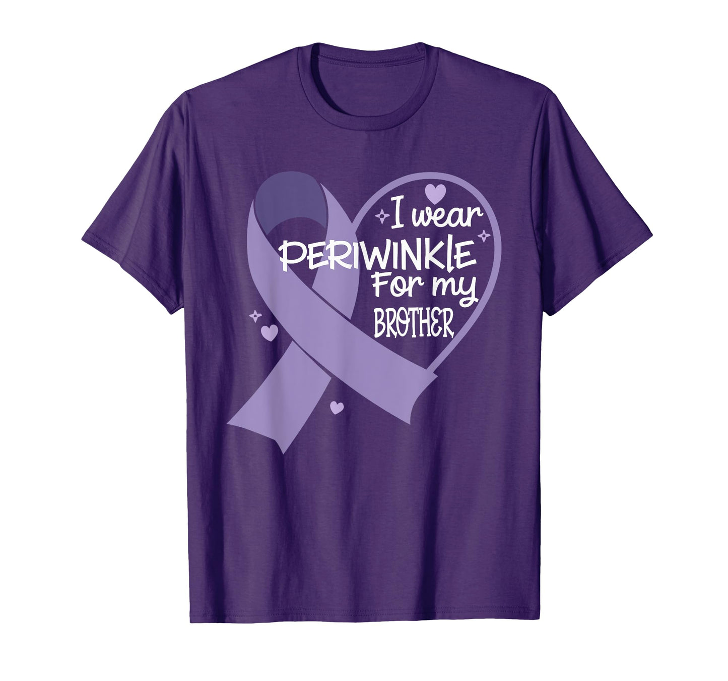 I Wear Periwinkle For My Brother Esophageal Cancer T-Shirt