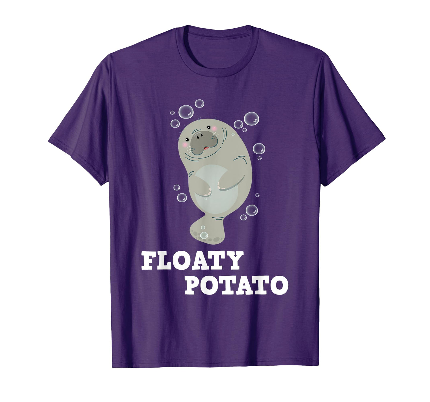 Floaty Potato - Manatee Sea Animal Lover Marine Biologist T-Shirt
