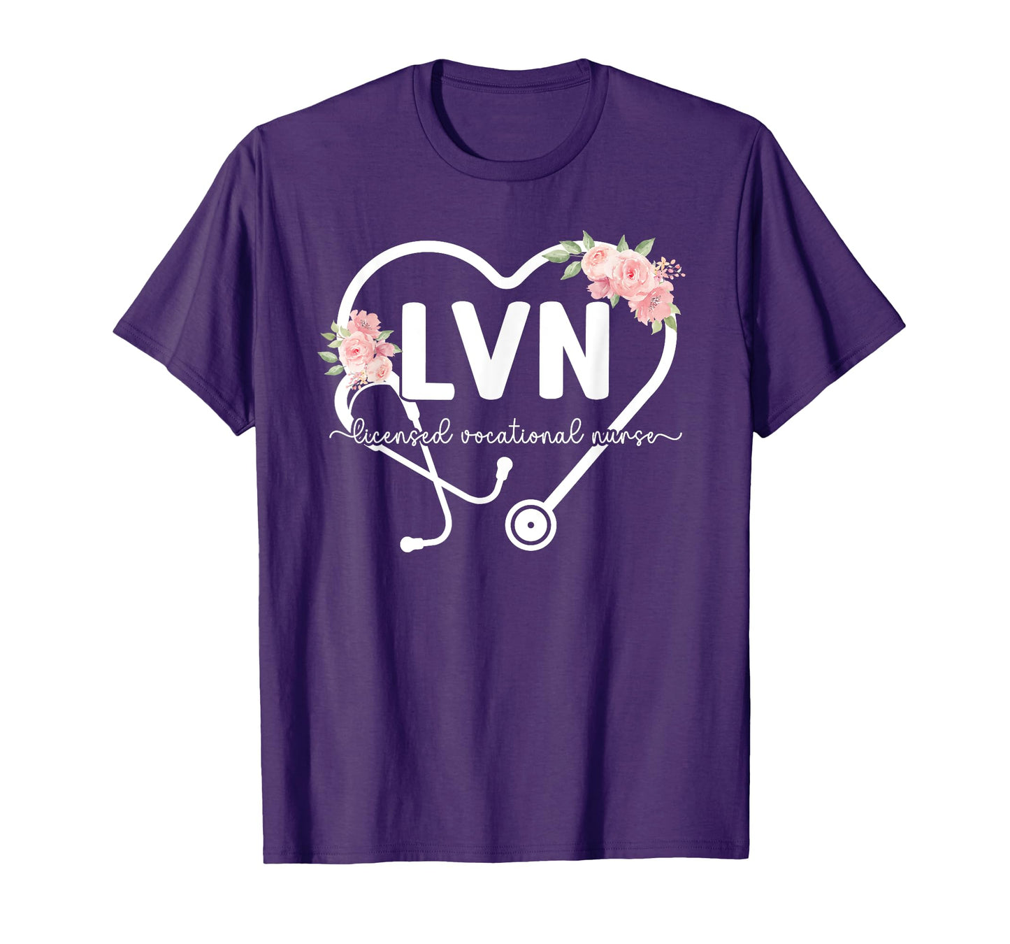 LVN Heart Licensed Vocational Nurse LVN Nursing LVN Nurse T-Shirt