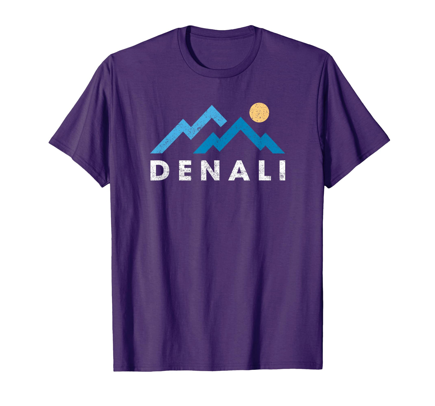 Retro Denali National Park Mountains Vintage Hiking Souvenir T-Shirt