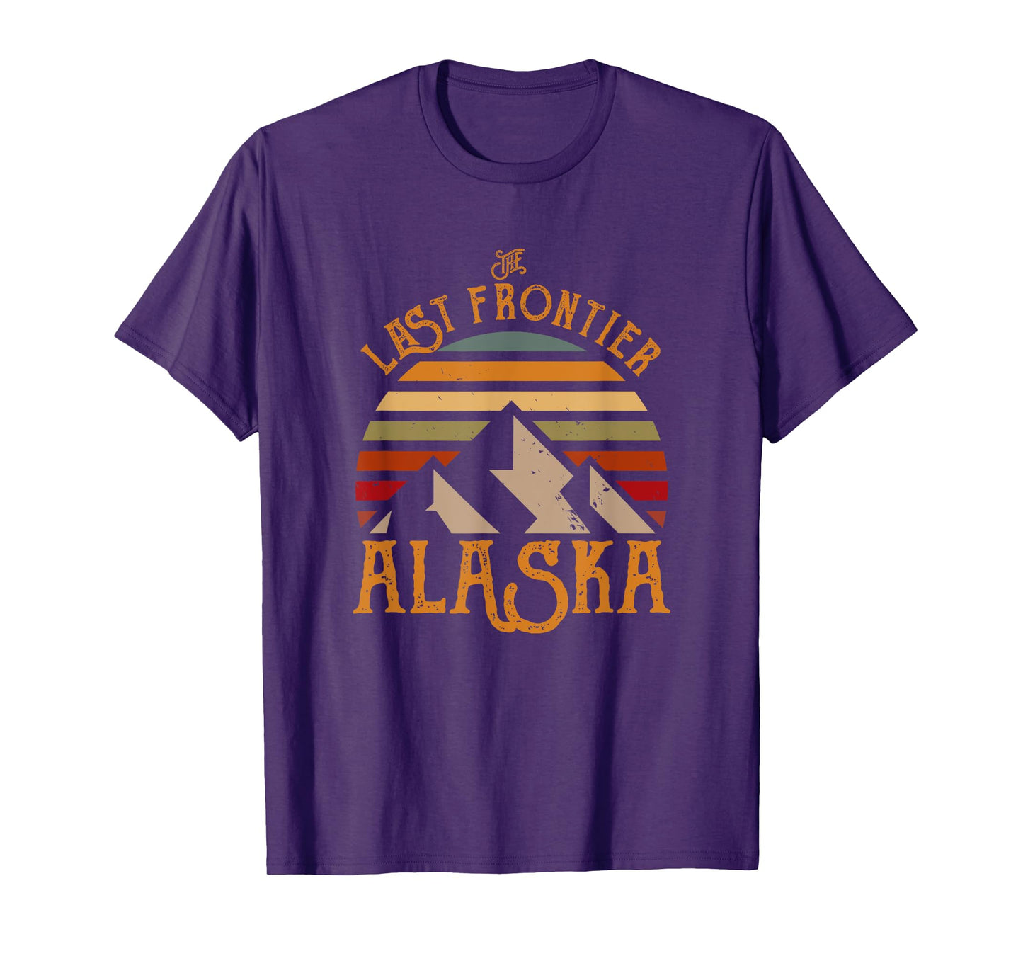 Last Frontier Retro Sun Alaska T-Shirt