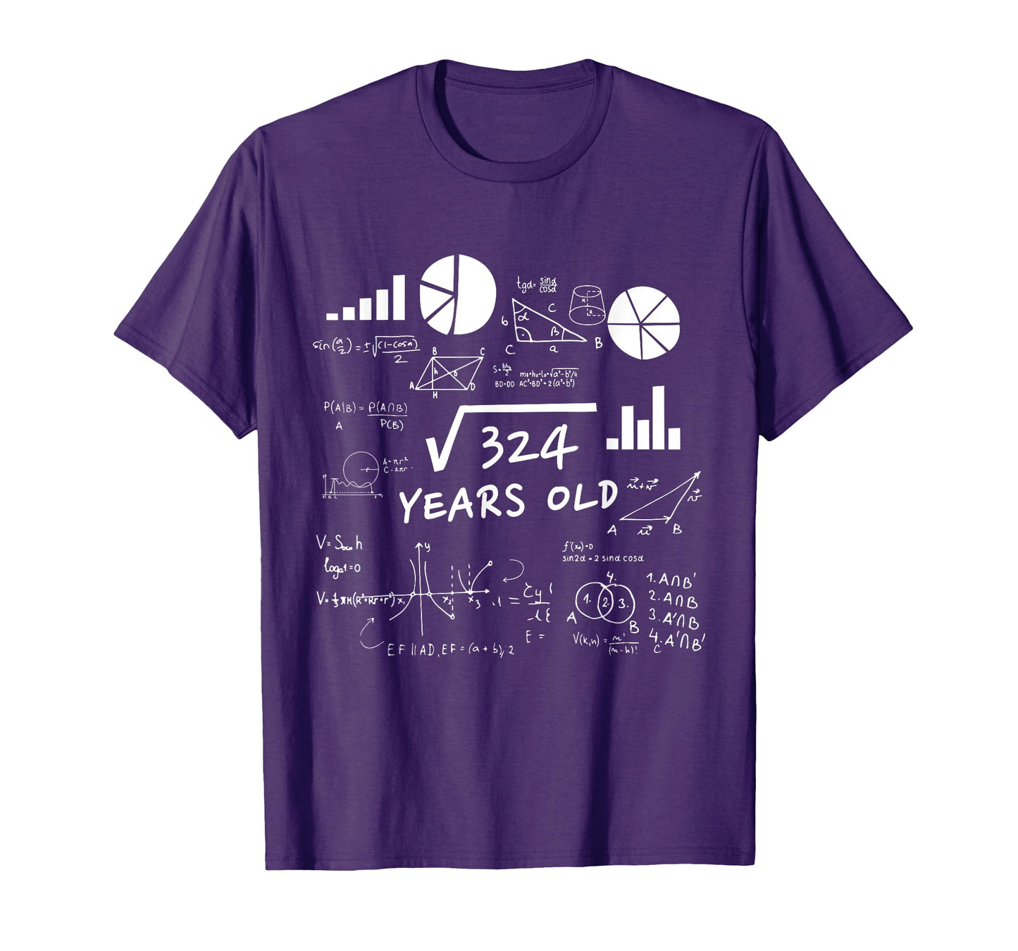 Square Root 18 Year Old Gift Funny Teacher 18th Birthday T-Shirt