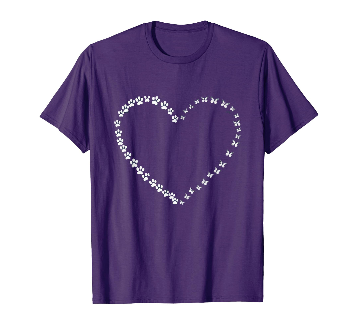 Butterflies Heart Dog And Butterfly T-Shirt for Men Women