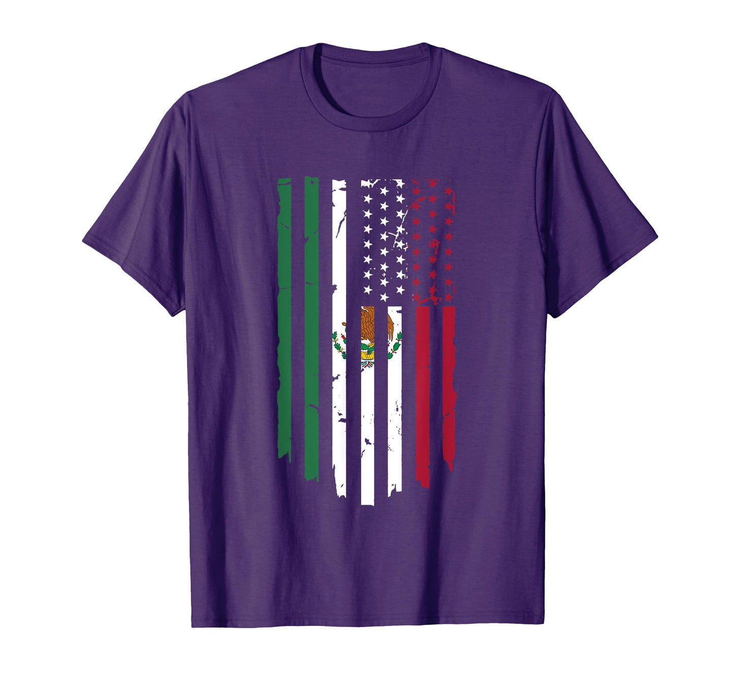 Mexico Tshirt US Flag Patriot Mexican Flag American Flag T-Shirt