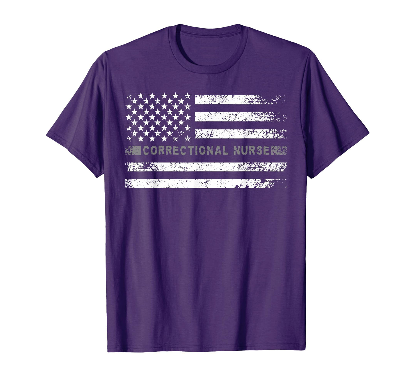 Corrections Nurse US Flag Correctional Nursing T-Shirt