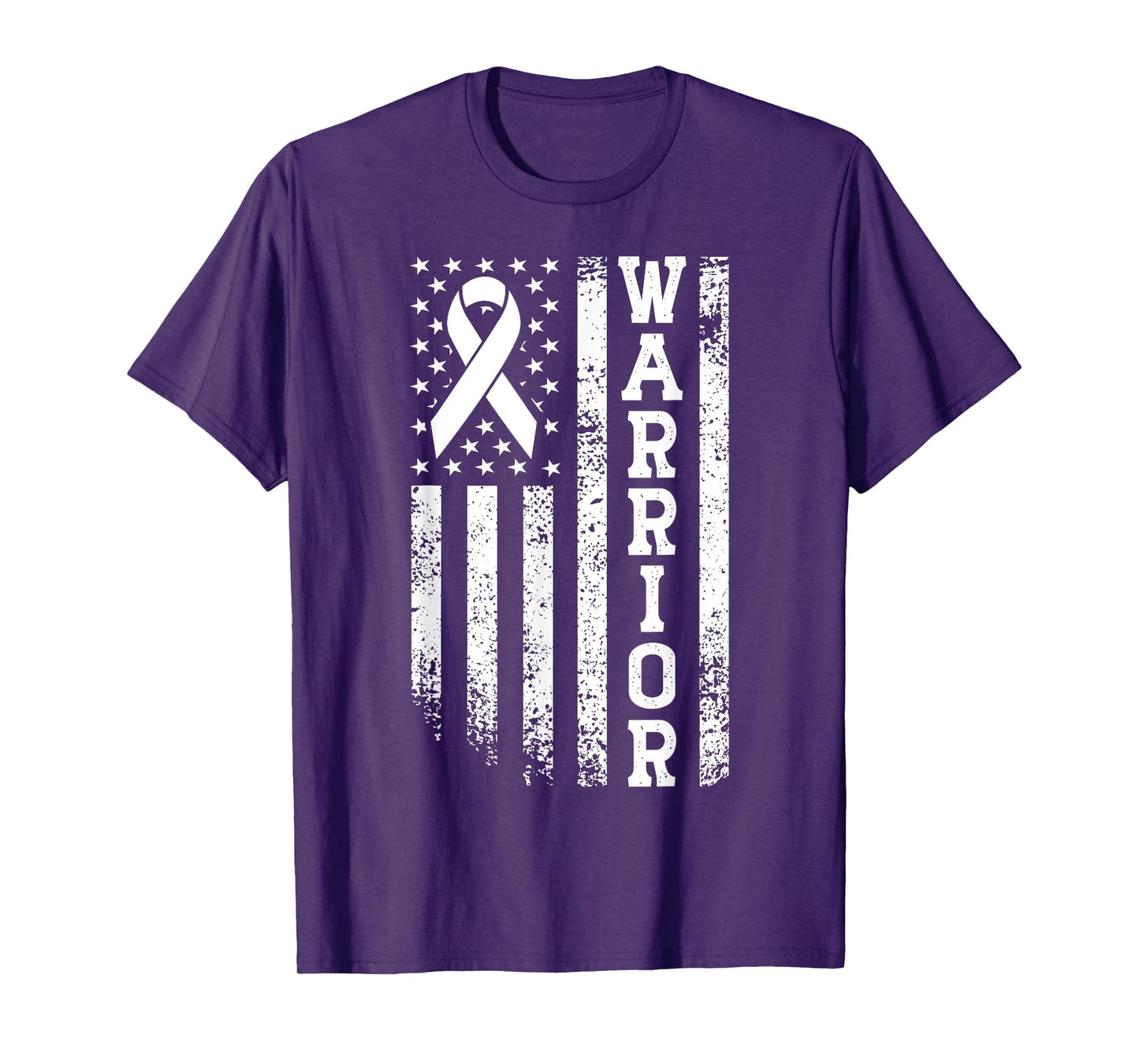 Heart Warrior USA Flag American Heart Disease Awareness T-Shirt