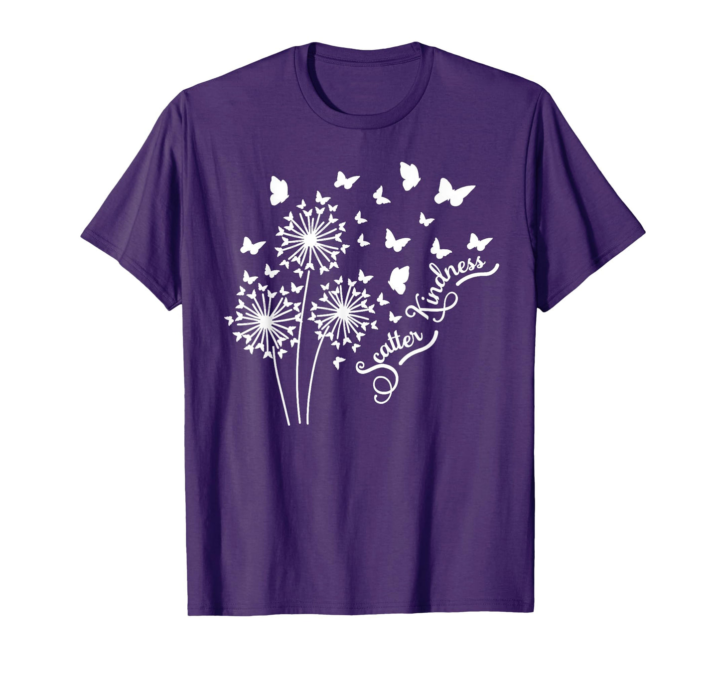 Botanical Scatter Kindness Windflower Butterfly Dandelion T-Shirt